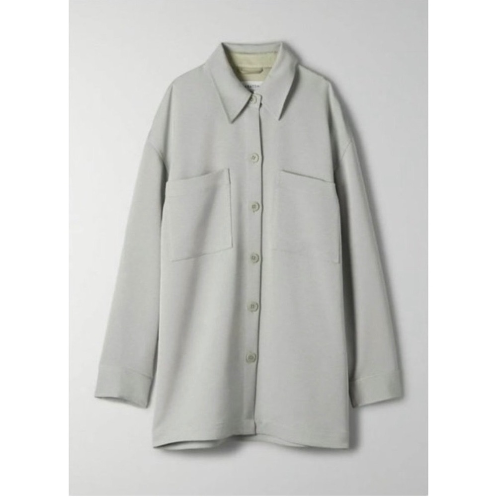 Babaton AritziaBorn Sage Green Oversized Utility Button Down Shirt Pockets Sz M